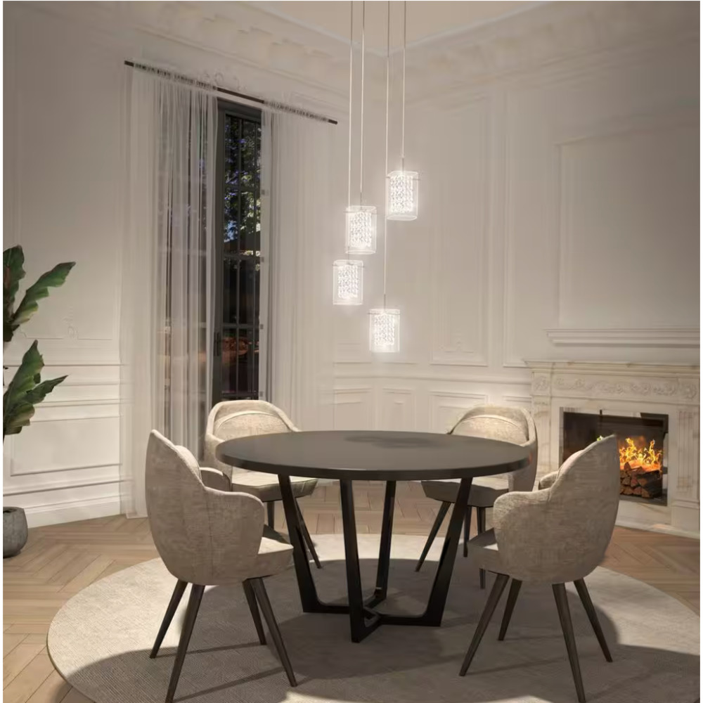 Artika Crystal Cube 17-Watt 4 Light LED Light Fixture